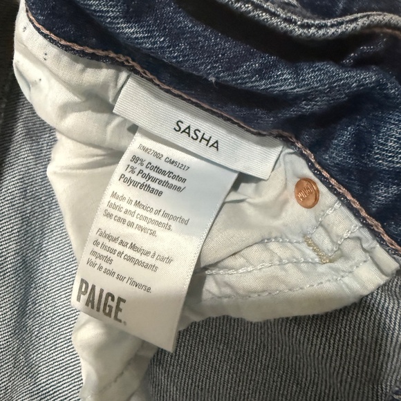 Paige Sasha wide leg jeans 30 petite - Picture 5 of 5